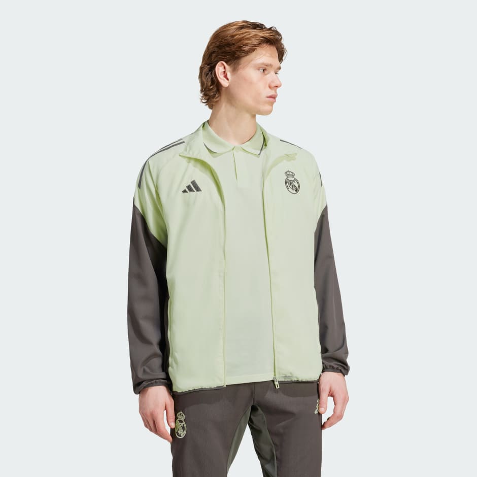 Real Madrid Tiro 25 Competition Presentation Jacket - Green