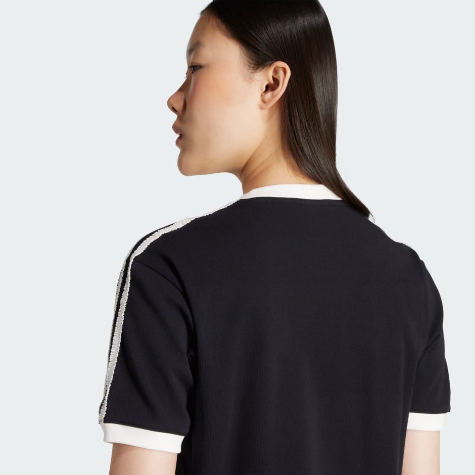 ★ adidas★ Ruffle 3S Tee Black KC8819 adidas Originals t-shirt Ruffle 3S Tee black color KC8819 at