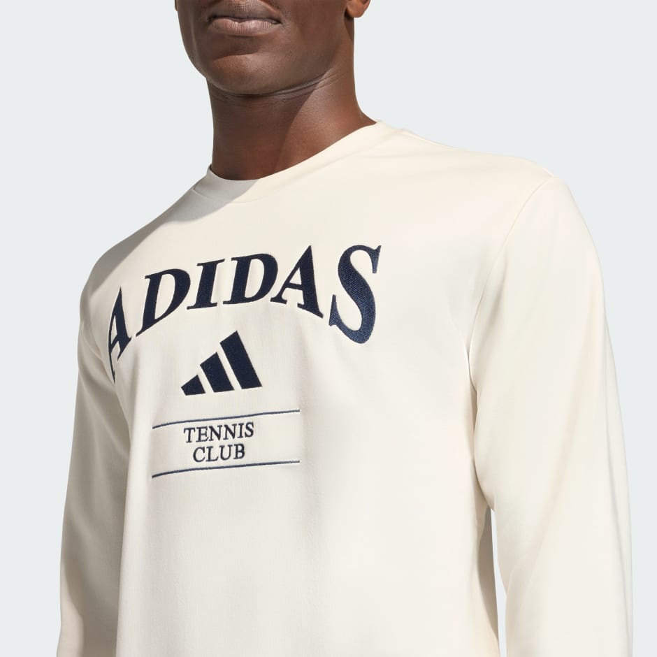 Bluză sport cu guler rotund și motiv grafic Heritage adidas