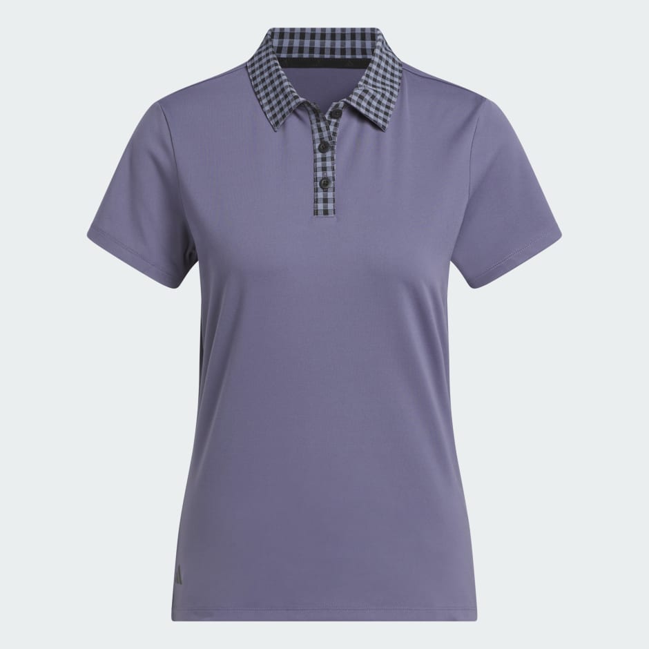 Ultimate365 Gingham Short Sleeve Polo Shirt