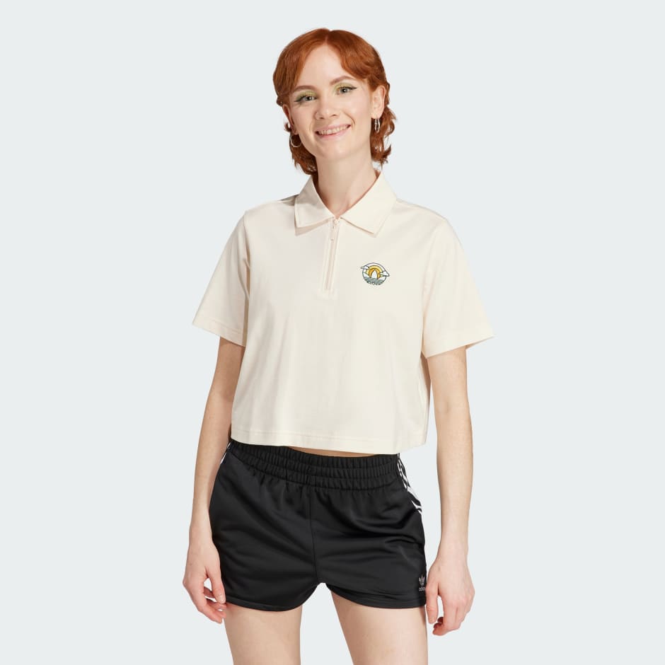 Cropped Polo Shirt