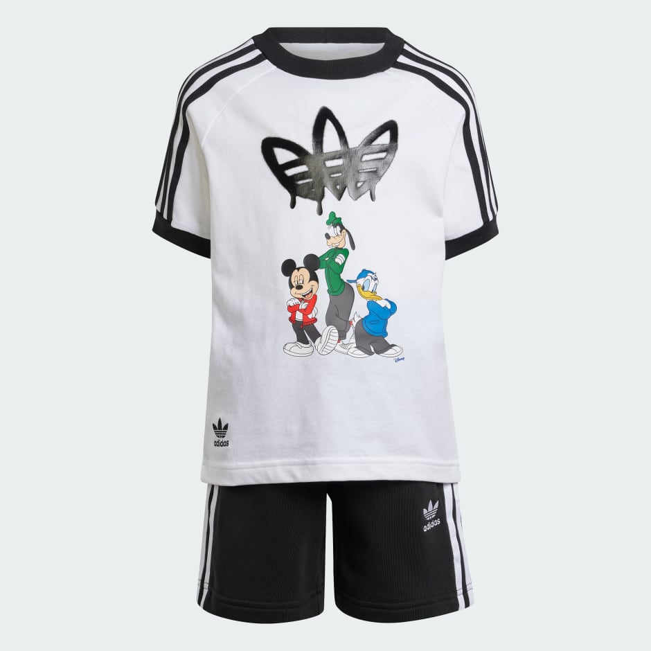 طقم للأطفال adidas x Disney Mickey Mouse Shorts Tee