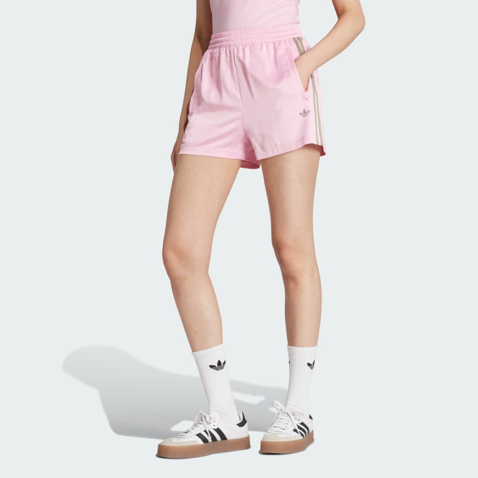 adidas Originals Pin-stripe Satin Shorts