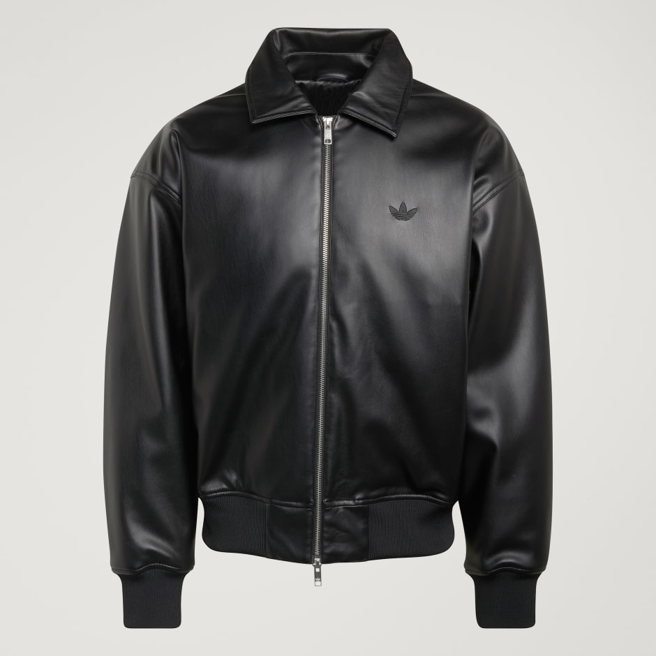 PREMIUM ESSENTIALS PLEATHER BOMBER JACKET