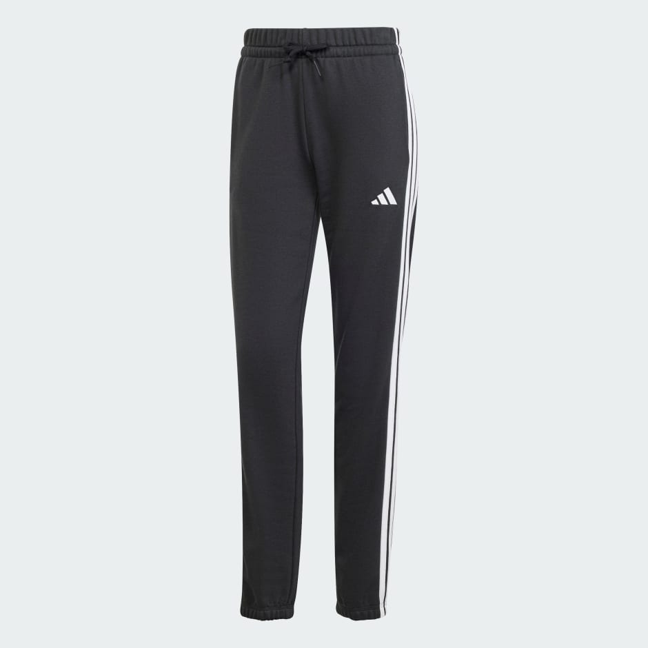 بنطال Essentials 3-Stripes French Terry Cuffed