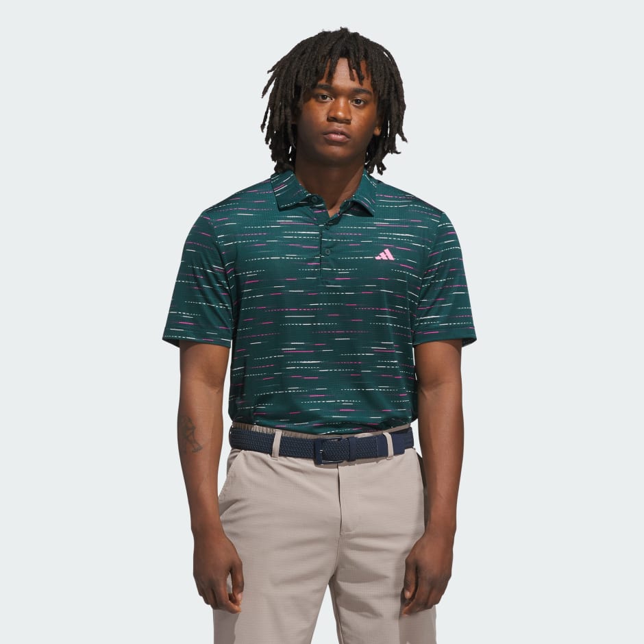 Ultimate365 Mesh Glimmer Print Polo Shirt