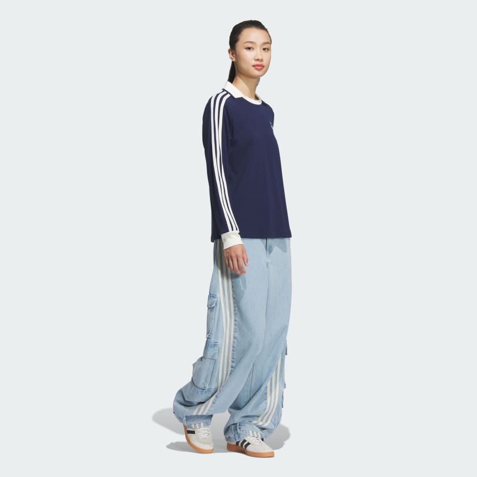 Retro Sport Sporty Club Long Sleeves Tee - Blue | adidas