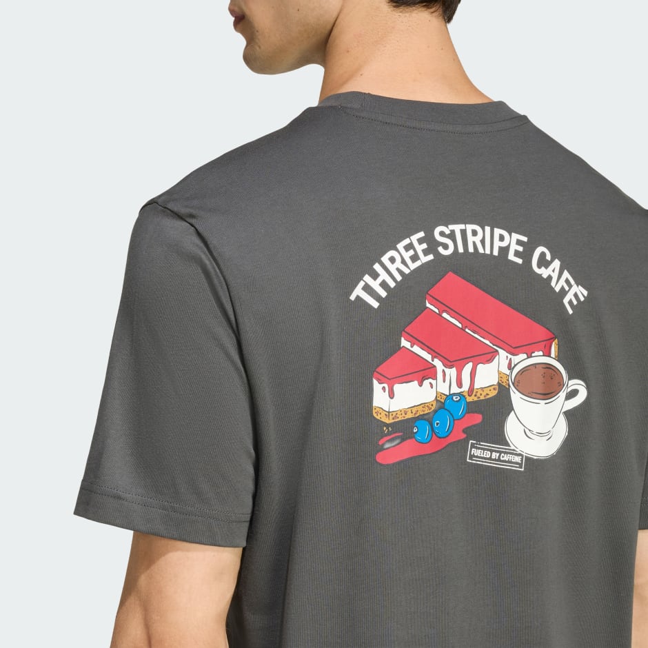 Tricou cu imprimeu grafic COFFEE CAFE CHEESECAKE