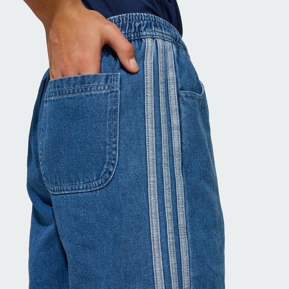 PANTALONI SCURȚI DIN DENIM