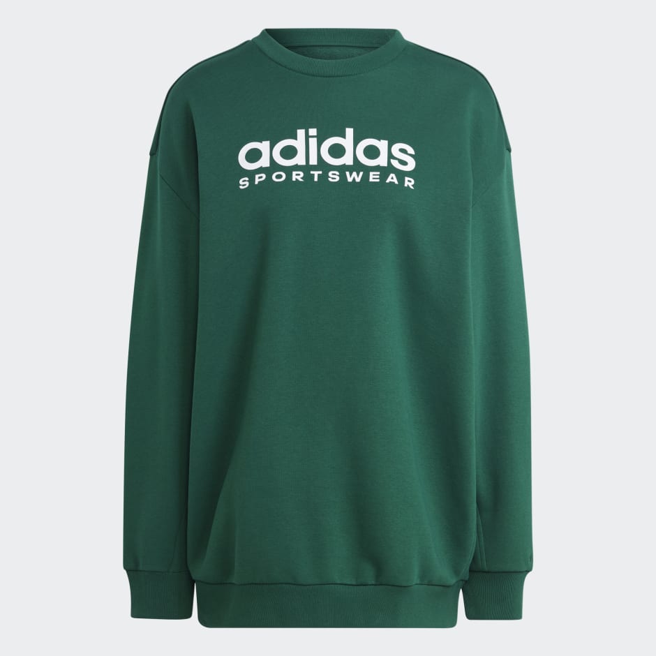 adidas Clothing Women\'s - | Saudi Arabia Fleece SZN Green Graphic ALL Sweatshirt -