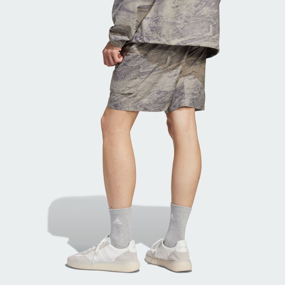 City Escape Woven Allover Print Shorts