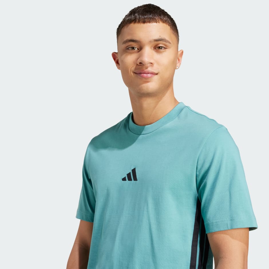 Essentials 3-Stripes Single Jersey Tee