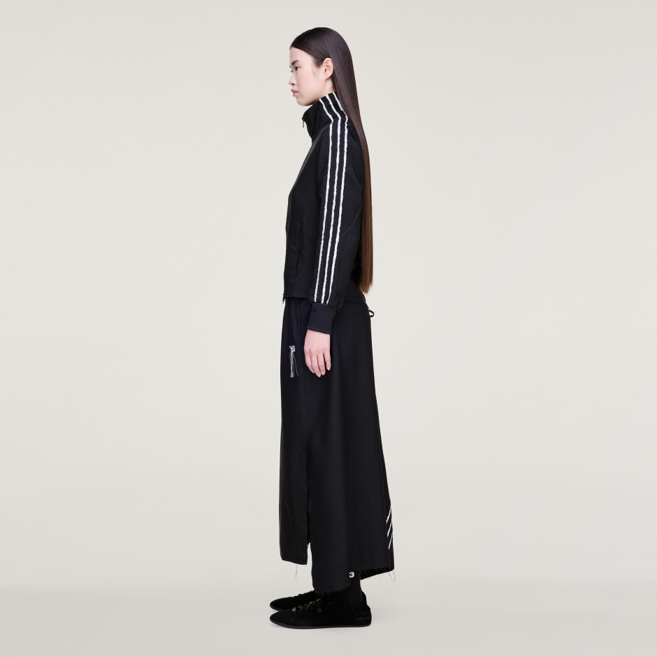 Y-3 SPORT UNIFORM RAW CUT 3 STRIPES SKIRT