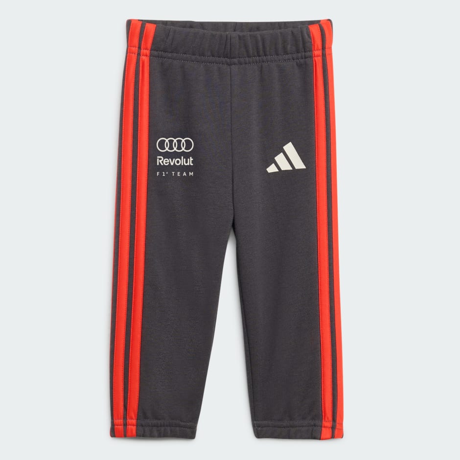 SET DE BLUZĂ CU M&Acirc;NECĂ LUNGĂ ȘI PANTALONI SCURȚI AUDI FORMULA ONE TEAM DNA PENTRU BEBELUȘI