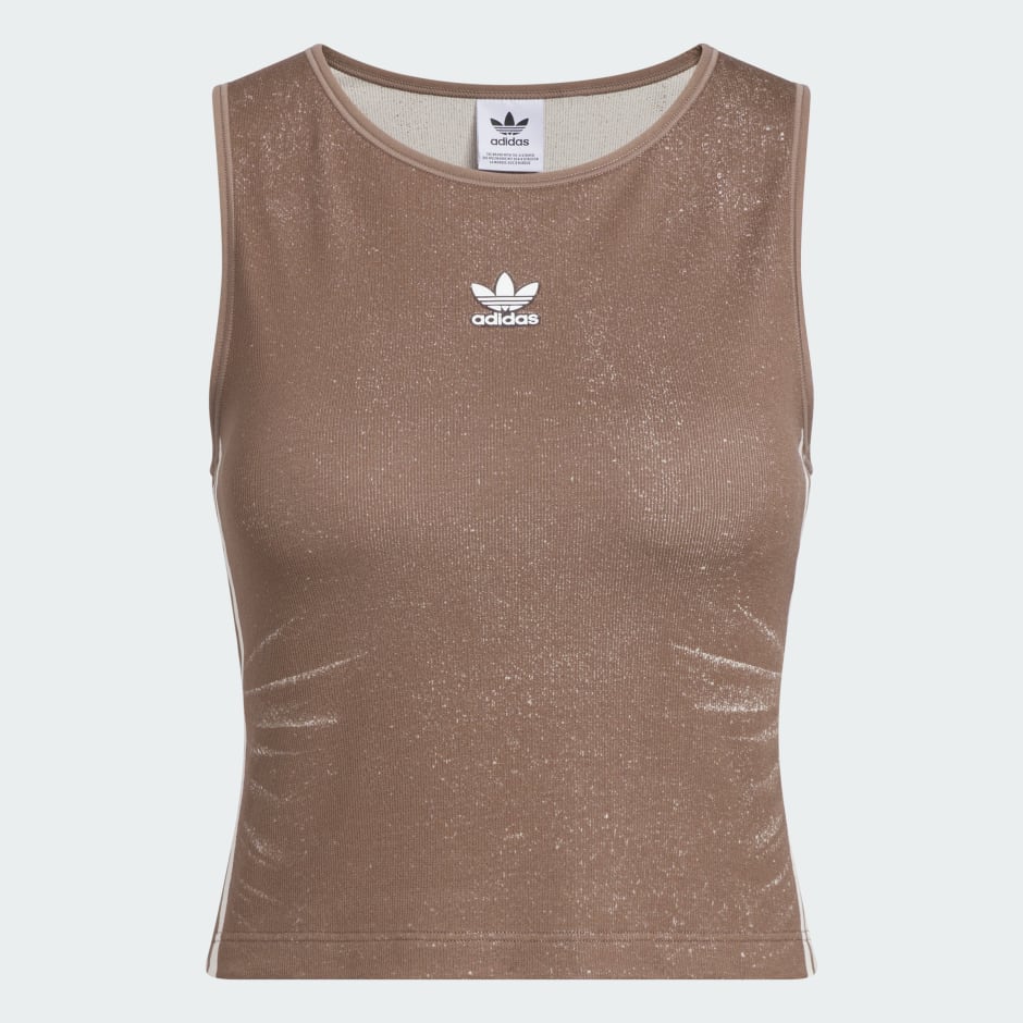 Fake Denim Padded Tank Top