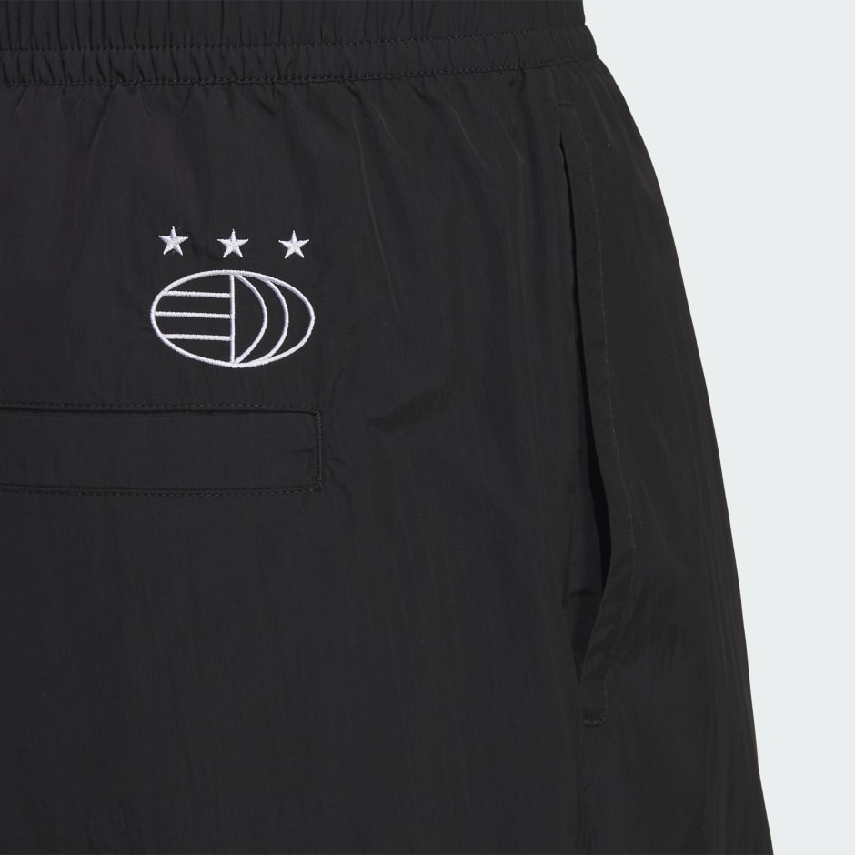 Trefoil Logo Play Football Graphic Light Woven Shorts