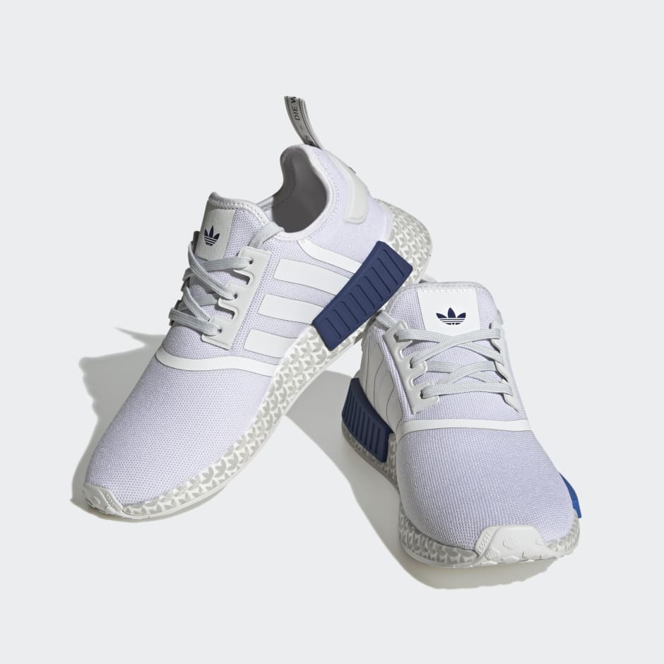 Adidas men's originals nmd r1 shoes blue hotsell white by3016