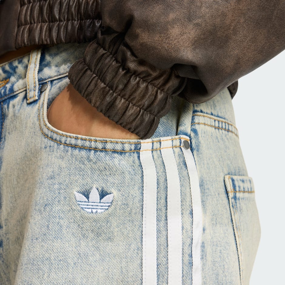 ADIDAS ORIGINALS LOOSE DENIM DESTRESSED Pants