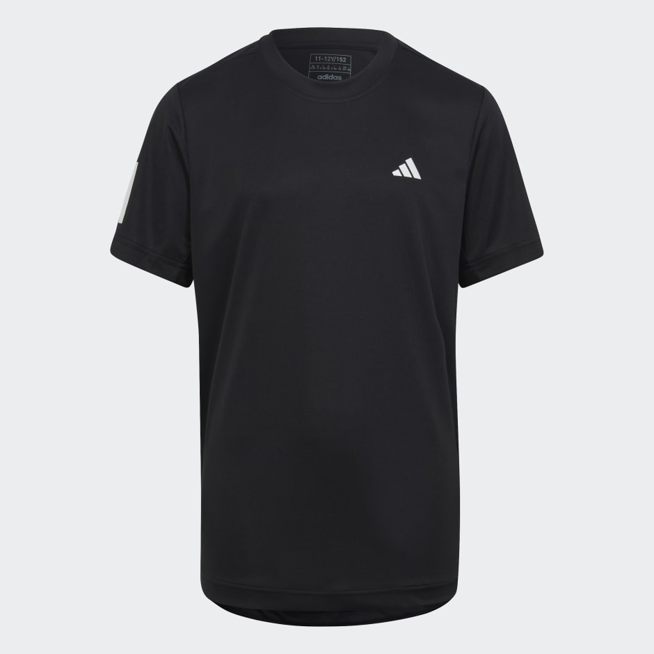 Clothing - Club Tennis 3-Stripes Tee - Black | adidas South Africa