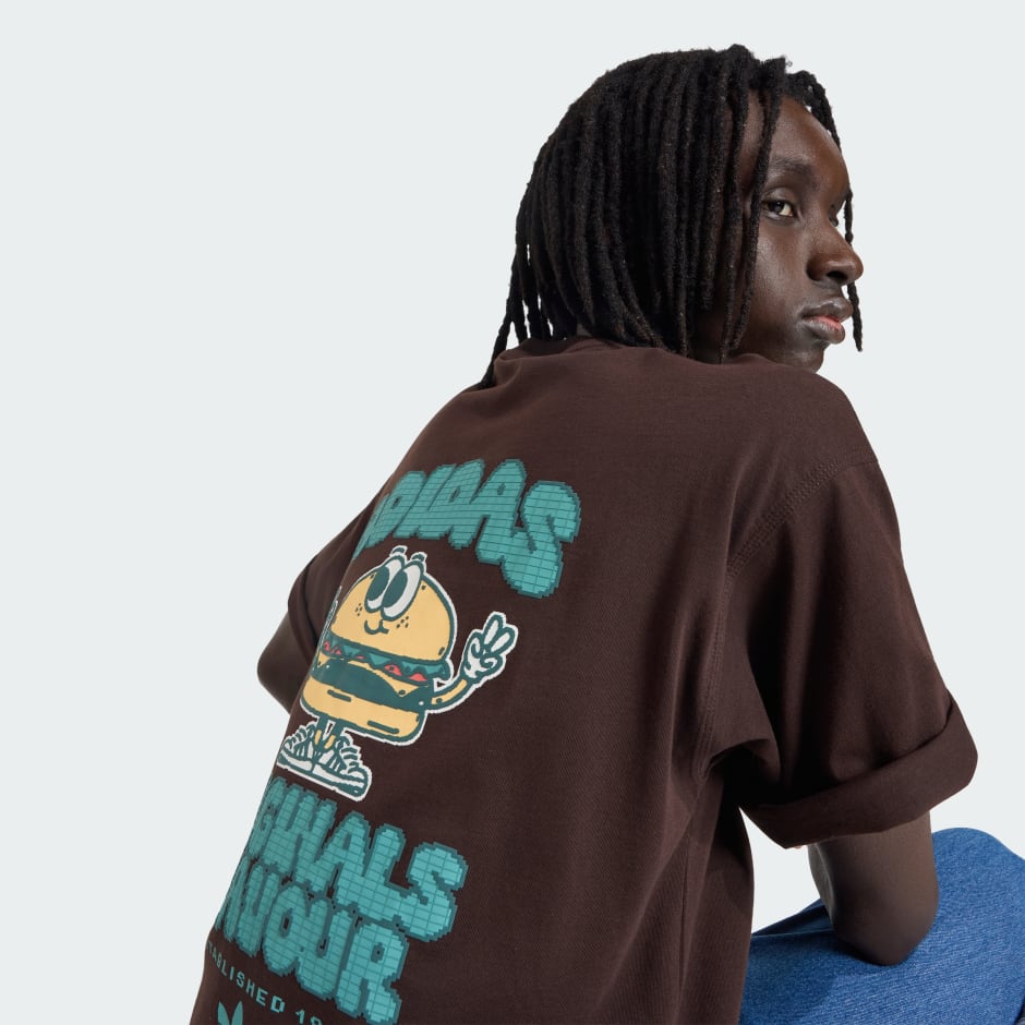 Tricou Pixelated Burget Character Graphic