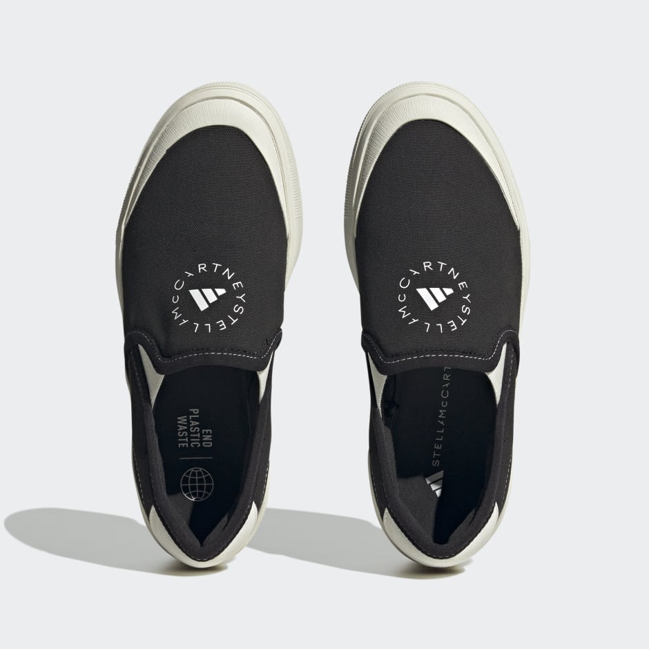 Shoes - adidas by Stella McCartney Court Slip-On Shoes - Black | adidas ...