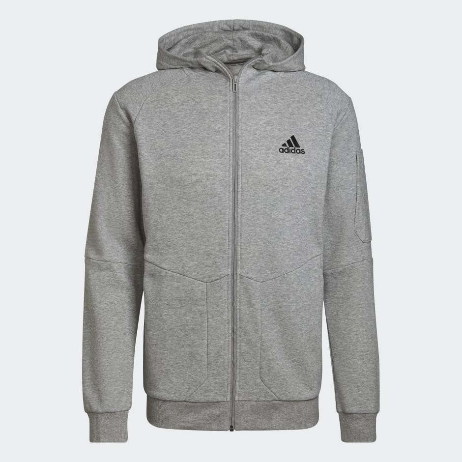 Clothing - Essentials4Gameday Full-Zip Hoodie - Grey | adidas South Africa