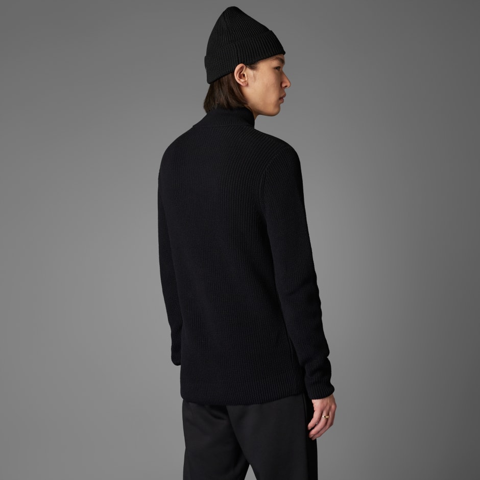 adidas Germany Anniversary Half-Zip Knit Sweatshirt - Black