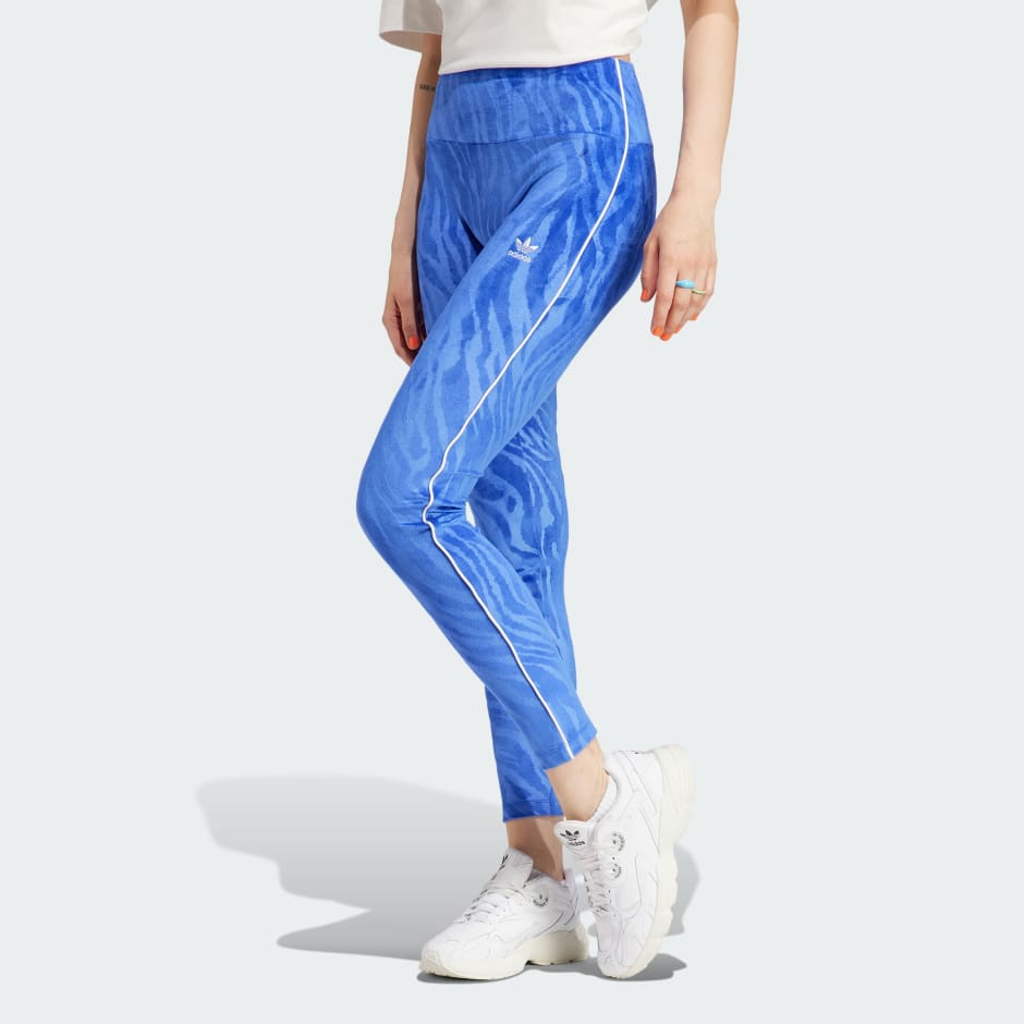 Velour Leggings Blue | adidas TZ