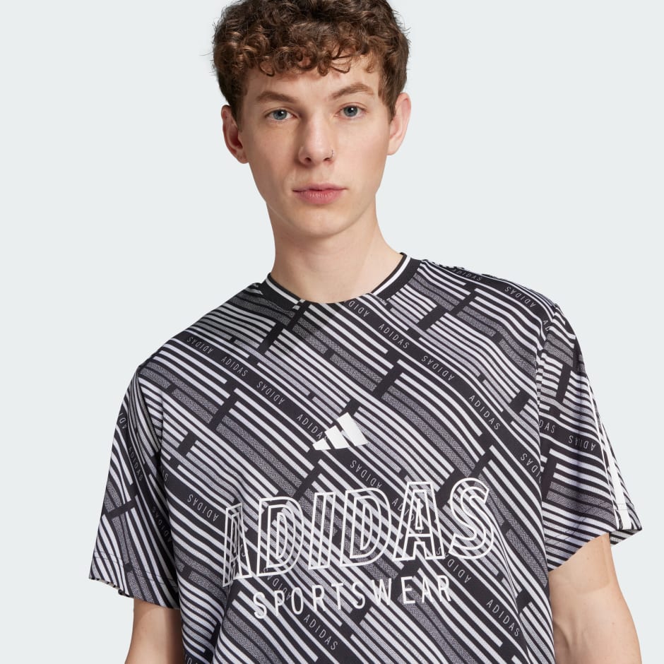 【ADIDAS ORIGINALS】★正規品★ADICOLOR TSHIRT★UNISEX★ adidas x Keith Haring Crossover Cartoon Full Print Round