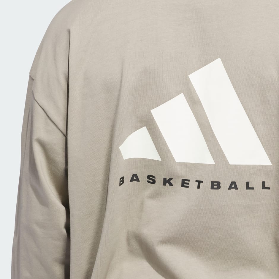 ■adidas■ Basketball Long Sleeve Tee Putty Beige JD6130 All products - adidas Basketball Long Sleeve Tee (Gender