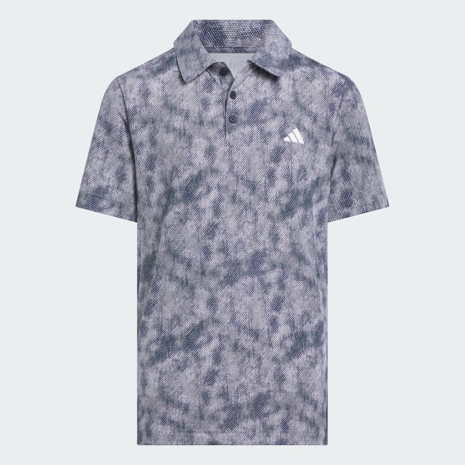 Performance Textured Print Polo Shirt Kids