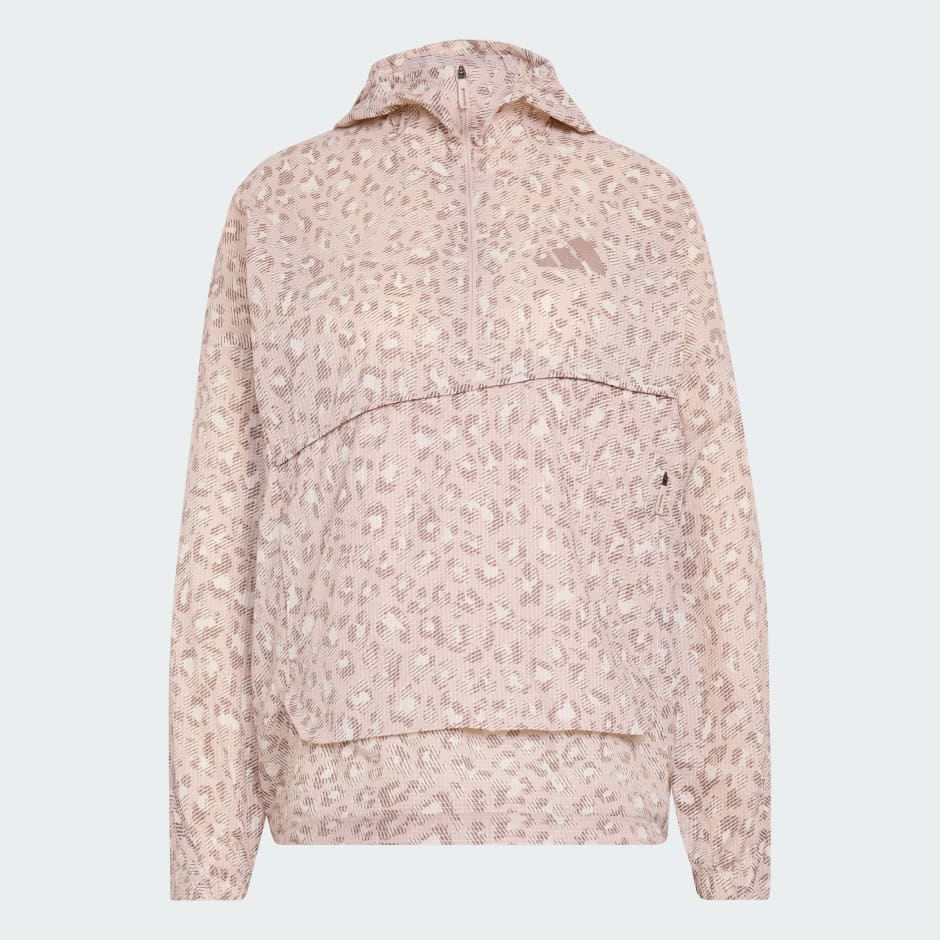 Anorak rezistent la v&acirc;nt Terrex Xploric CLIMA365 cu imprimeu