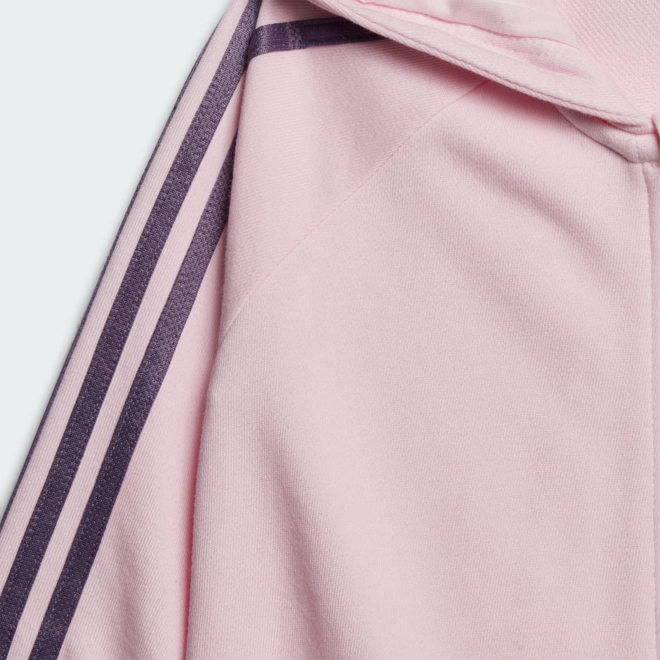 Kids Clothing - Essentials 3-Stripes French Terry Bodysuit Kids - Pink |  adidas Oman