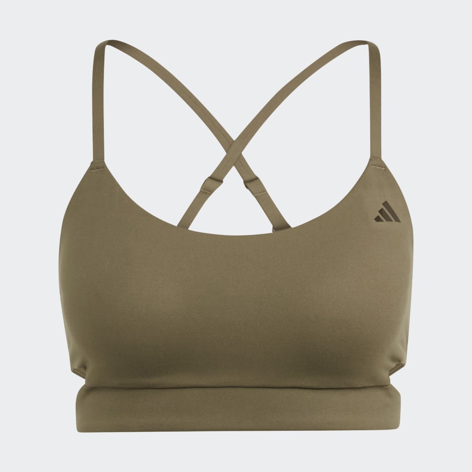 Women's Clothing - Yoga Studio Light-Support Longline Bra - Green