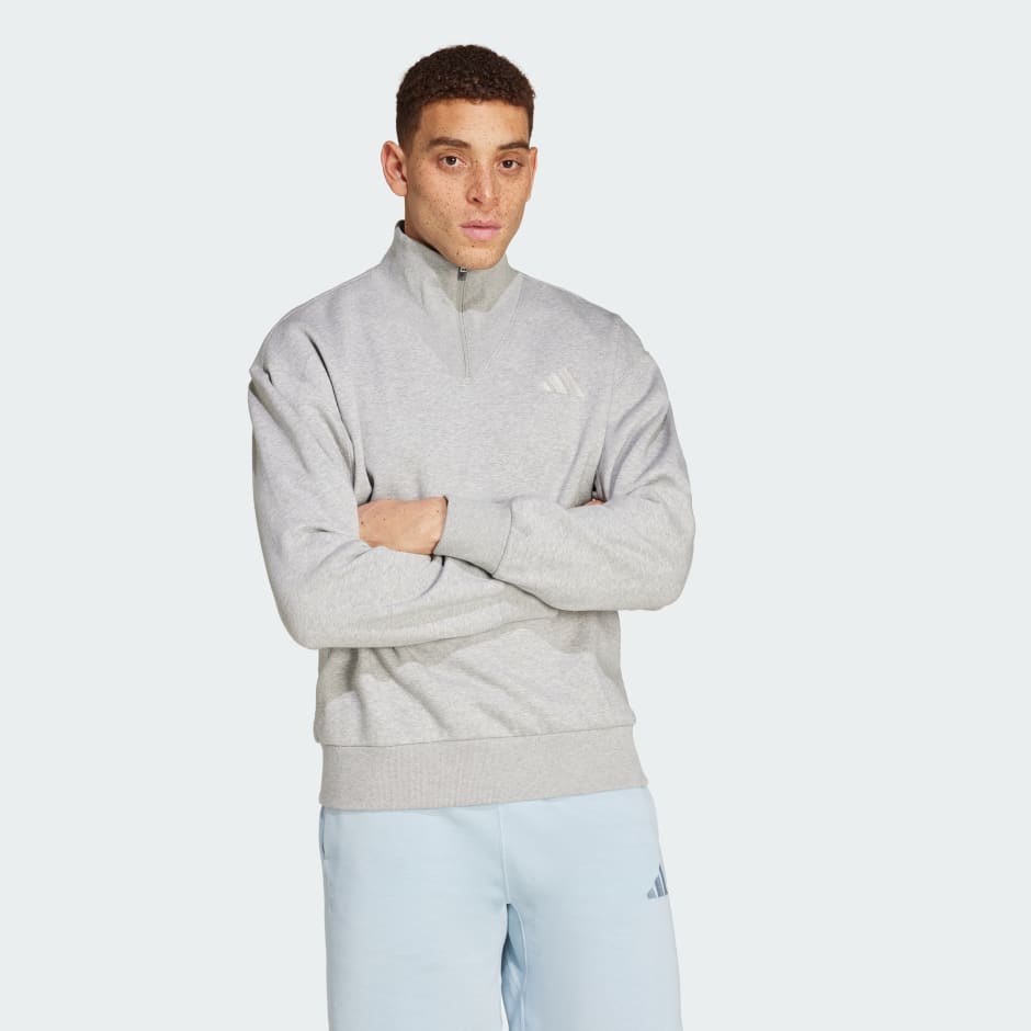 ALL SZN Fleece Quarter-Zip Crew Sweatshirt