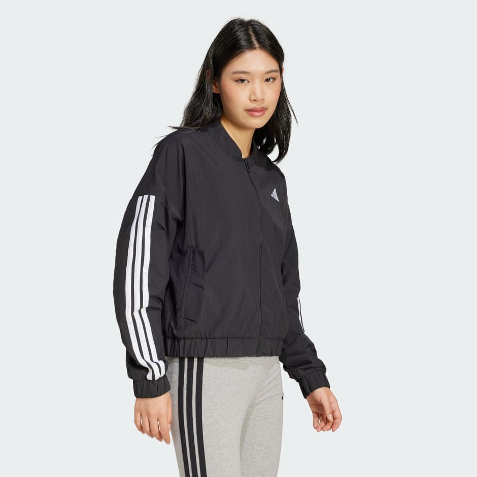 Essentials 3-Stripes Lifestyle Woven Bomber Jacket