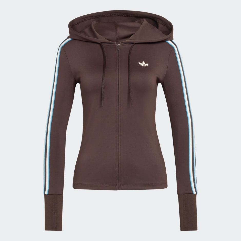 HOODED TREFOIL ZIPPER Jacket