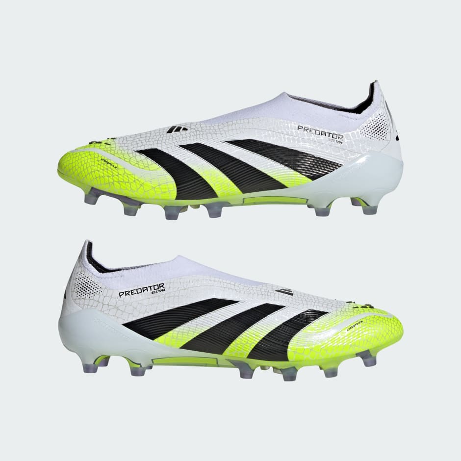 Ghete Predator Elite fără șireturi, pentru gazon artificial