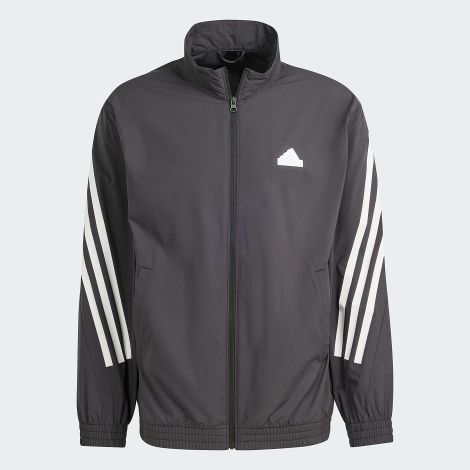 adidas Future Icons 3-Stripes Woven Track Jacket - Black | adidas UAE