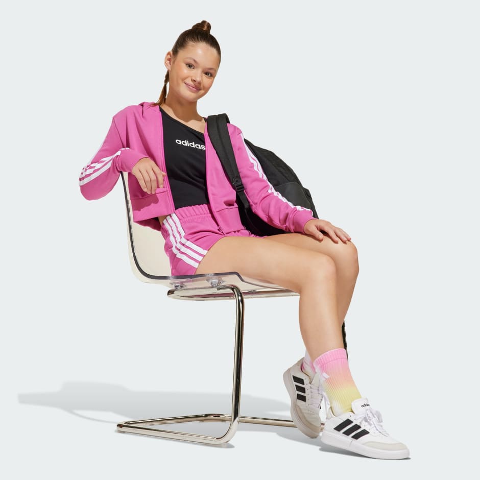 جاكيت بقبعة للفتيات Essentials