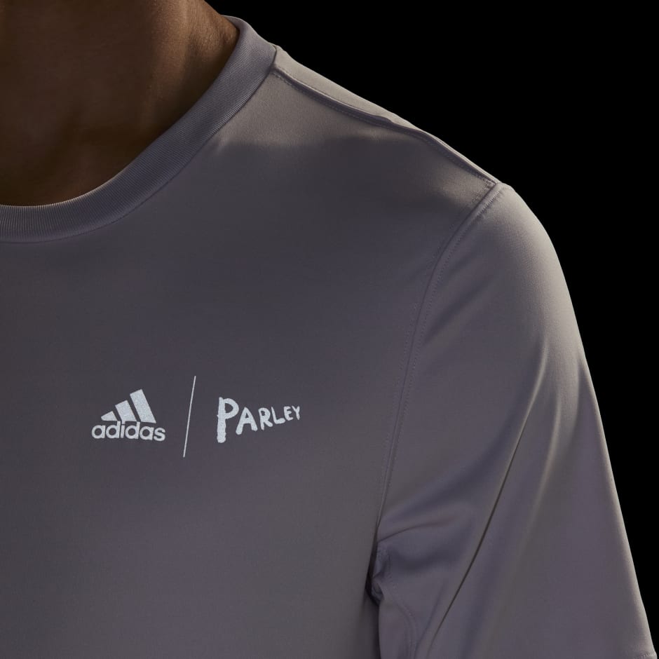 account Azijn pad Men's Clothing - adidas x Parley Running Tee - Purple | adidas Saudi Arabia