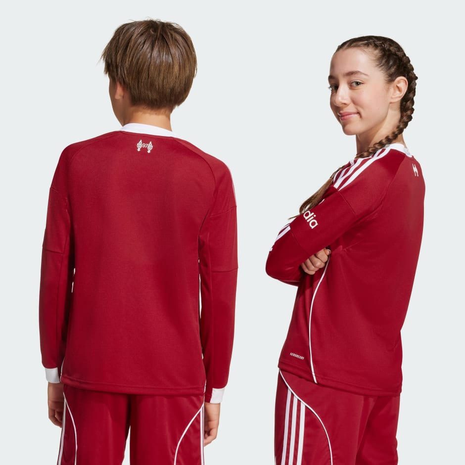 Tricou cu M&acirc;necă Lungă FC Liverpool 25/26 pentru Copii