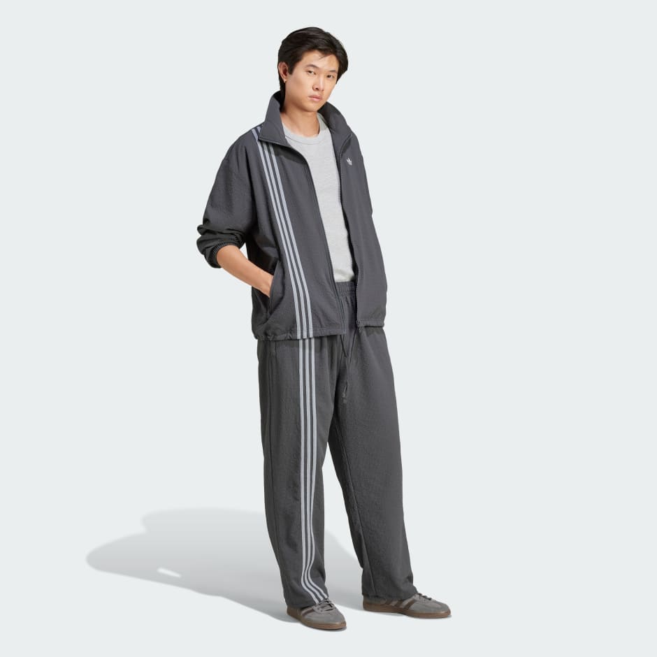 Fashion Seersucker Firebird Track Top