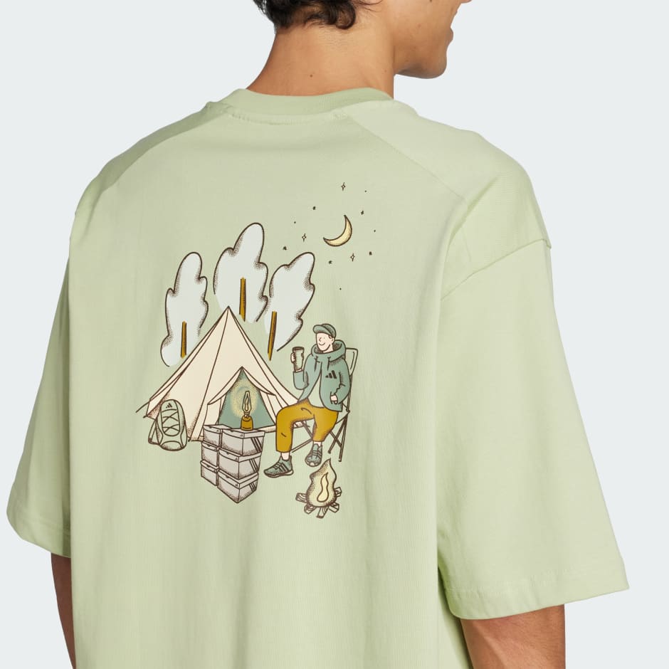 Tricou cu imprimeu grafic Codes Doodle Camp