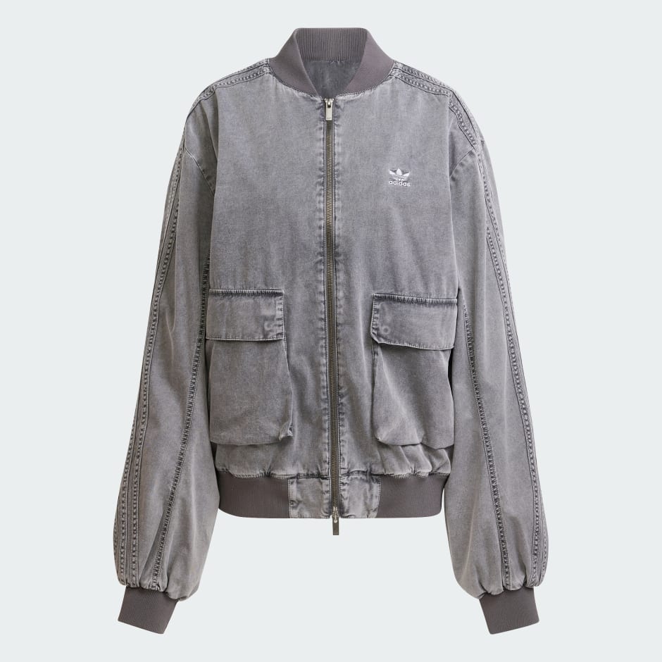 Adidas slvr bomber jacket on sale