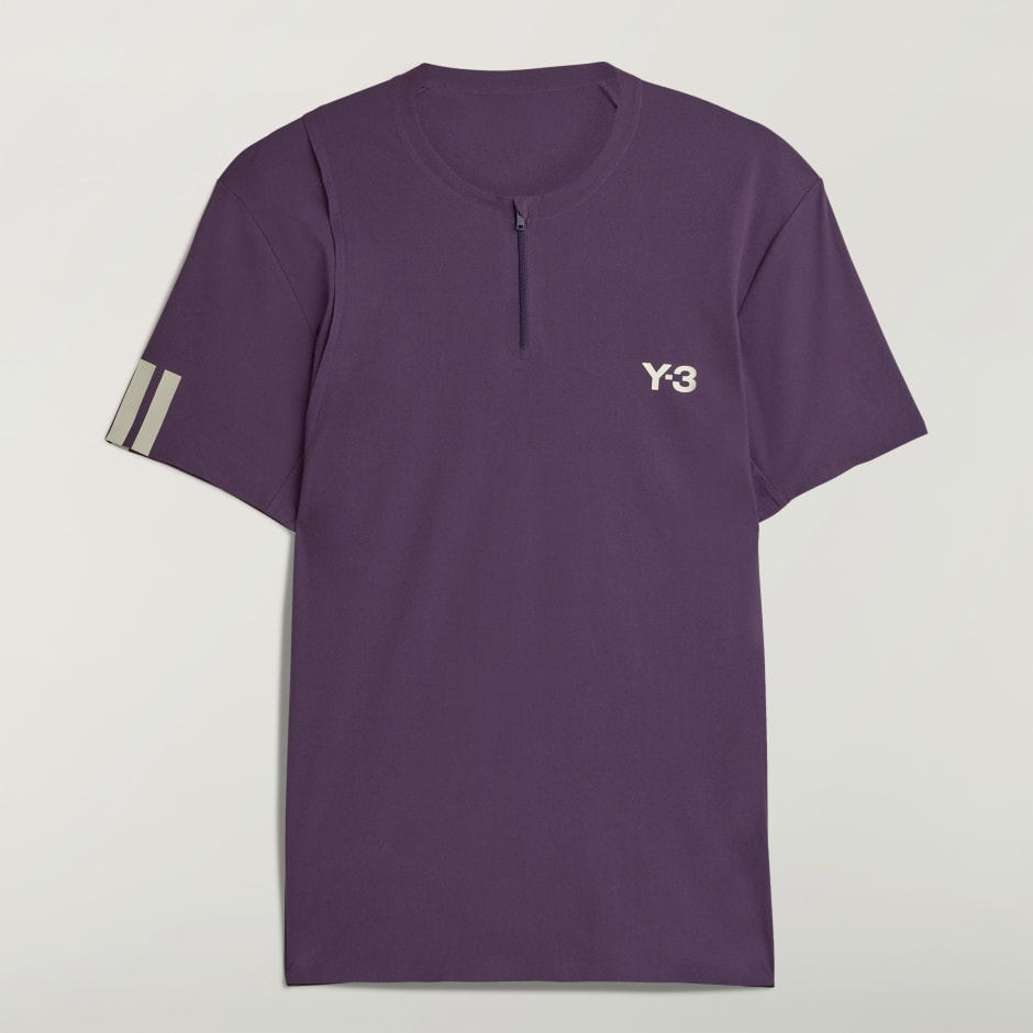 Clothing - Y-3 Tennis Pro FreeLift Zip Tee - Purple | adidas Oman