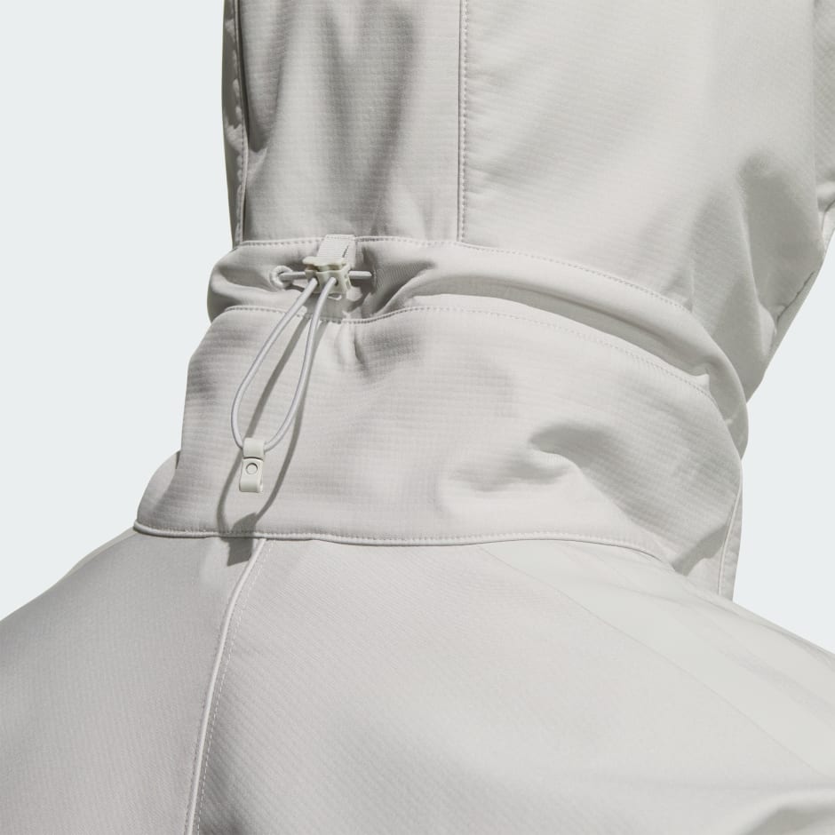 3STRIPES REGULAR FIT BONDED FLEECE HOODED WIND JACKET