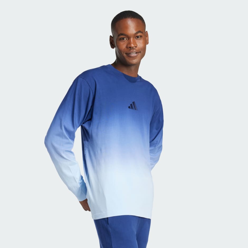 ALL SZN French Terry Dip-Dye Long Sleeve Shirt