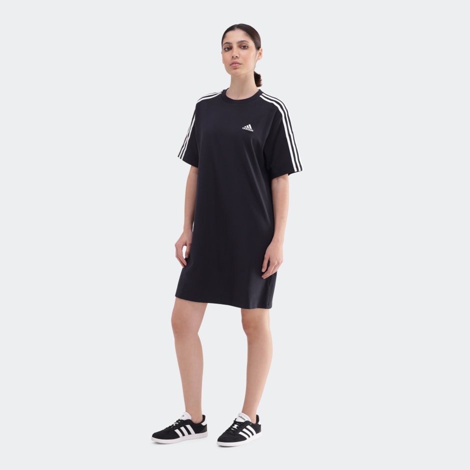 Essentials 3-Stripes Single Jersey Boyfriend Tee Dress