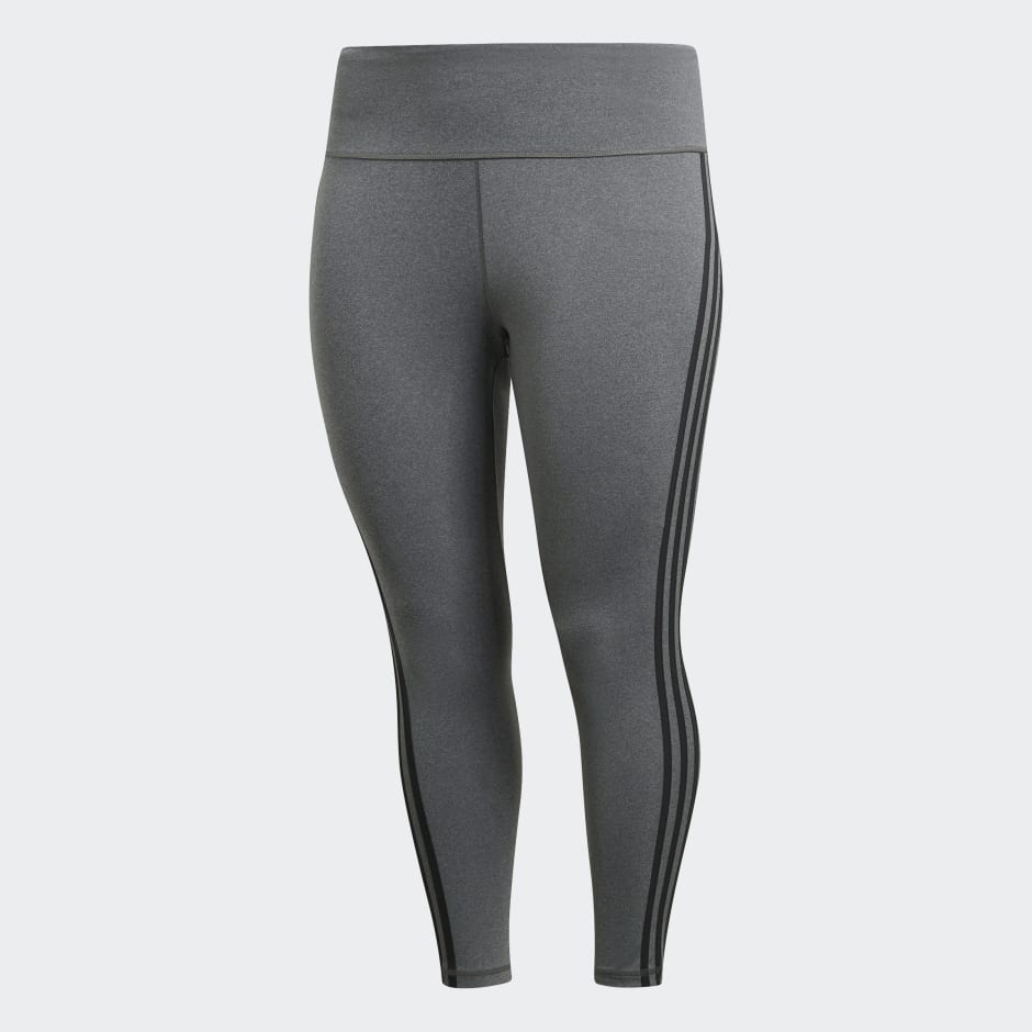 Believe This 3-Stripes 7/8 Tights (Plus Size) image number null
